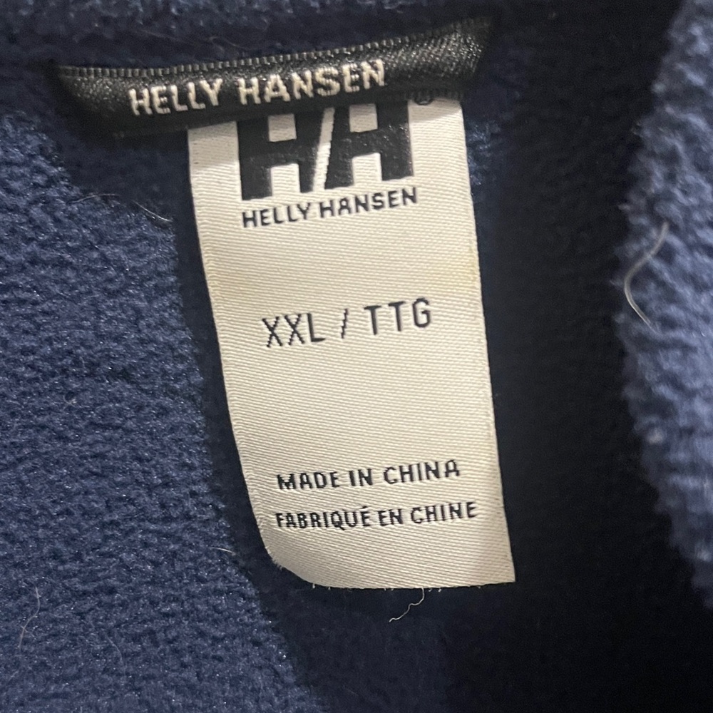 Helly Hansen Dark Blue Jacket with Bright Green Details - Picture 2 of 2